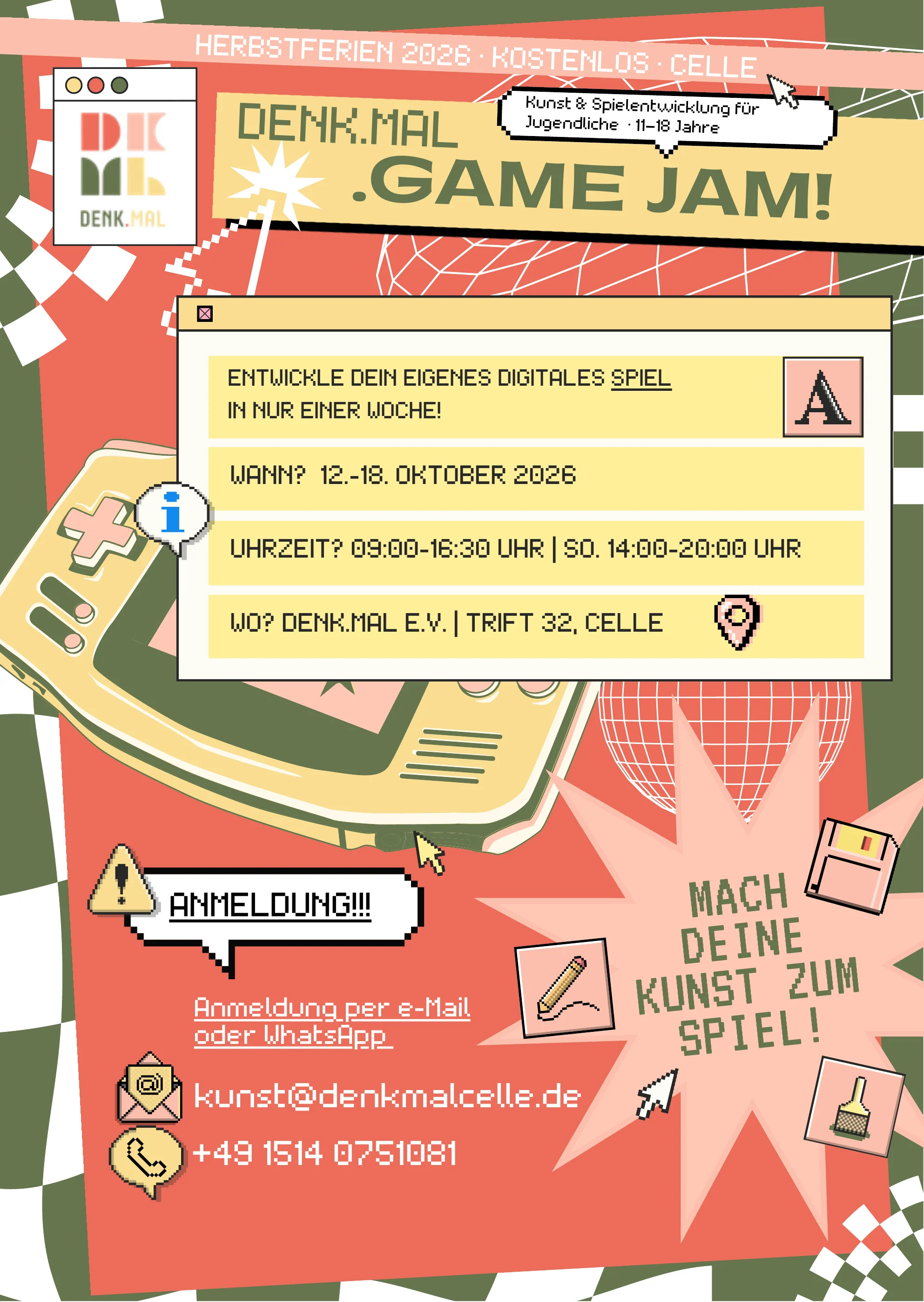 Das Plakat zum Game Jam