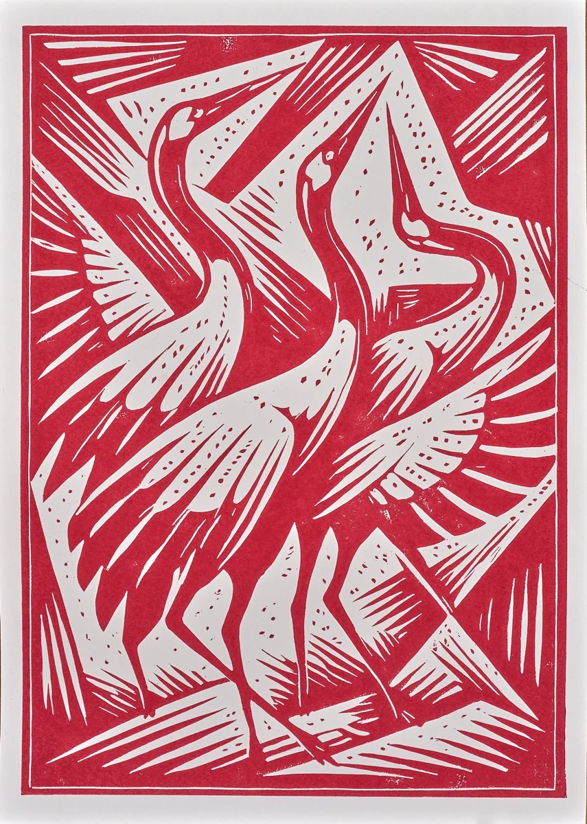 WAL und Kraniche, Blatt 2, Wolfgang Rabe